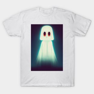 Cute ghost with big eyes T-Shirt